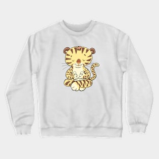 little tiger in rest and meditation Crewneck Sweatshirt